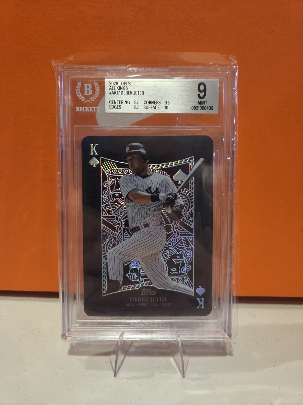 ALL KINGS DEREK JETER BGS GRADED 9 MINT